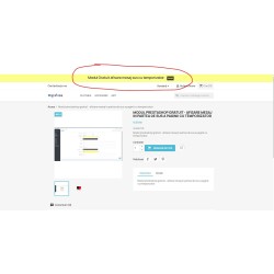 Modul prestashop gratuit - afisare mesaj in partea de sus a paginii cu temporizator